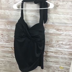 Miraclesuit 22W Black Tankini Swim Top